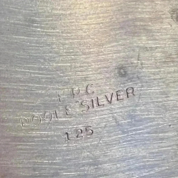 Vintage Poole Silver Plated Crumb Catcher Silent Butler - Picture 11 of 14